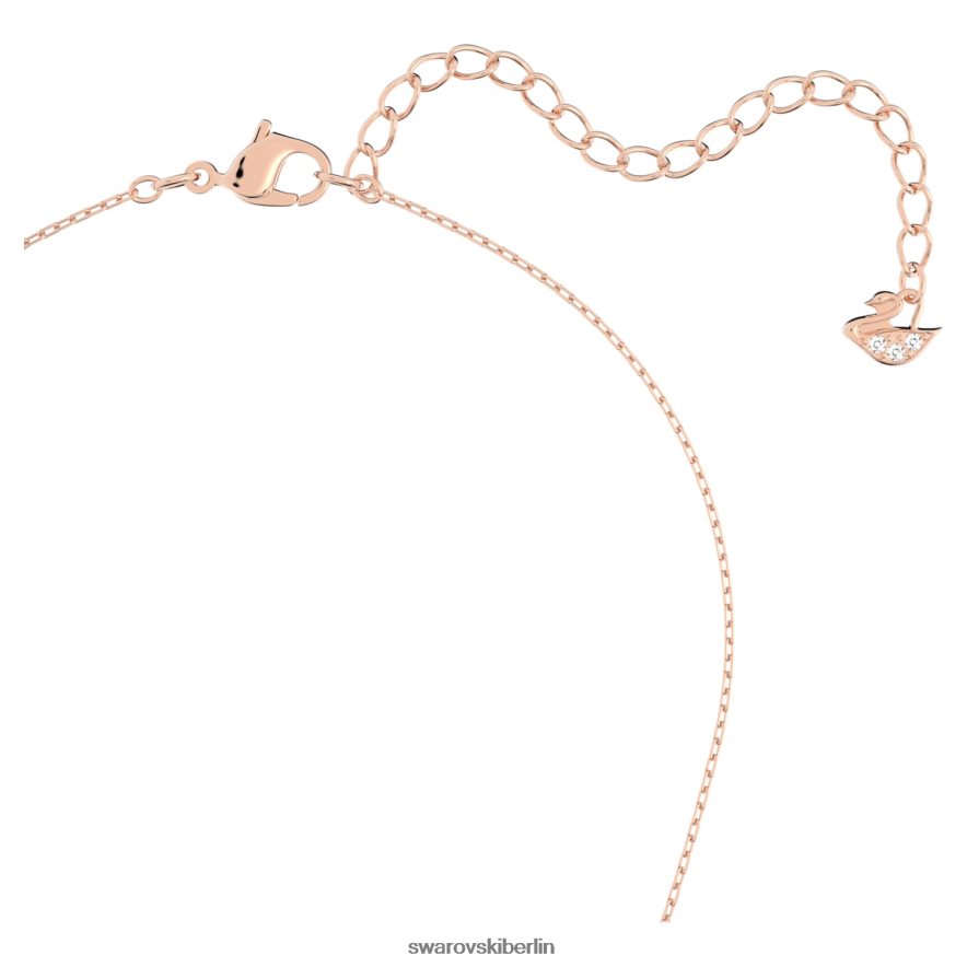 Swarovski Unendlichkeitskette Unendlichkeit und Herz, weiß, Metallmix-Finish Schmuck HLT44865