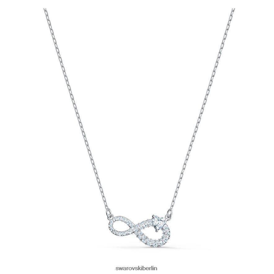 Swarovski Unendlichkeitskette unendlich, weiß, rhodiniert Schmuck HLT44875