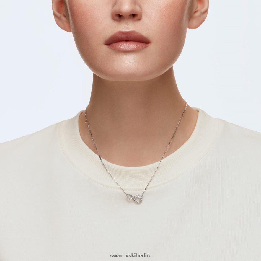Swarovski Unendlichkeitskette unendlich, weiß, rhodiniert Schmuck HLT44875