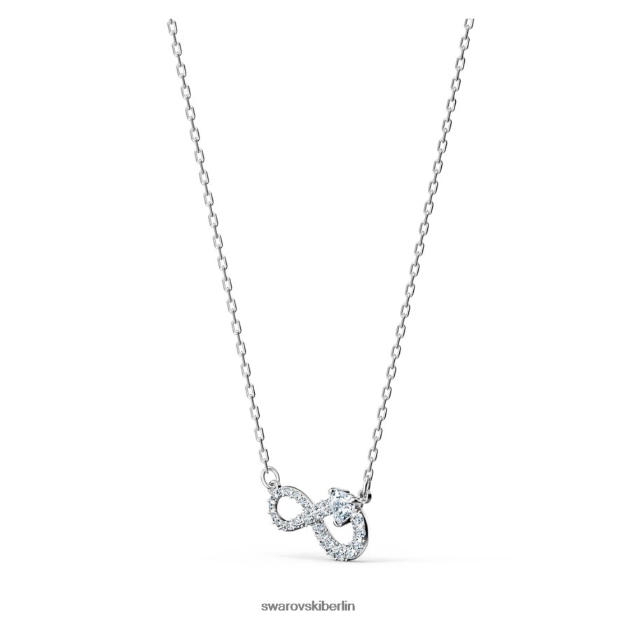 Swarovski Unendlichkeitskette unendlich, weiß, rhodiniert Schmuck HLT44875