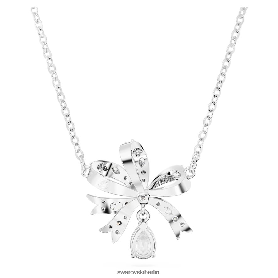 Swarovski Volta-Halskette Schleife, weiß, rhodiniert Schmuck HLT448258