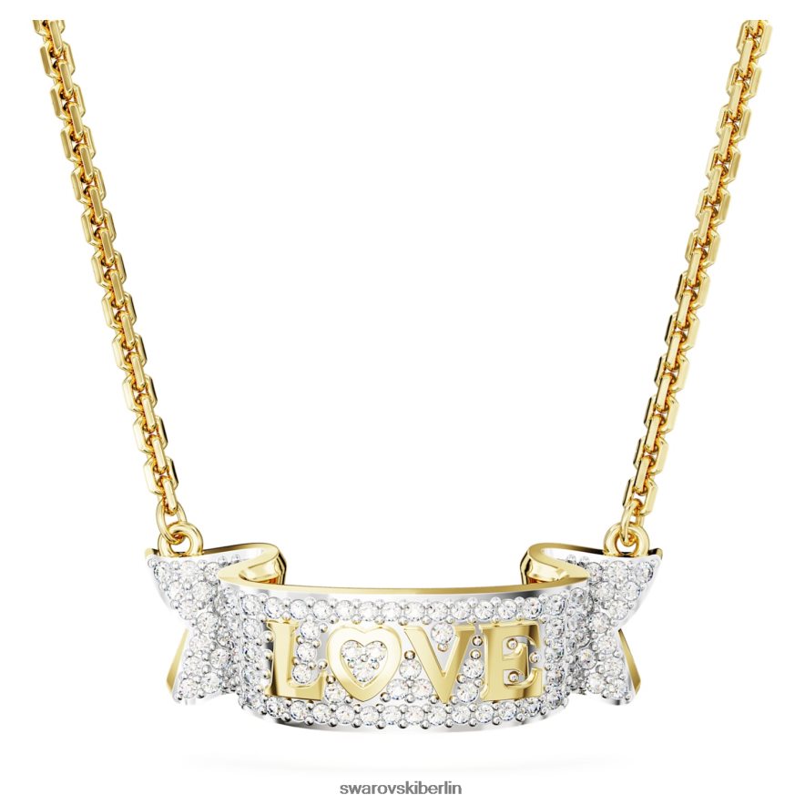 Swarovski Volta Love Halskette weiß, vergoldet Schmuck HLT44891