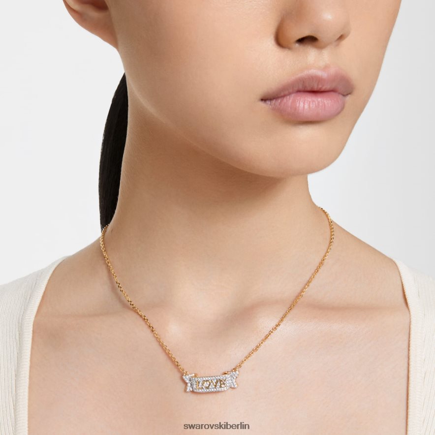 Swarovski Volta Love Halskette weiß, vergoldet Schmuck HLT44891