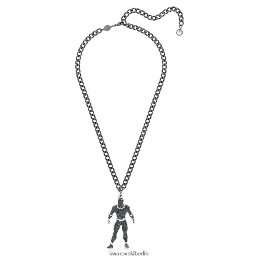 Swarovski Wunderbare schwarze Panther-Halskette Black Panther, schwarz, rutheniumbeschichtet Schmuck HLT448253
