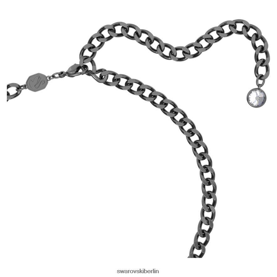 Swarovski Wunderbare schwarze Panther-Halskette Black Panther, schwarz, rutheniumbeschichtet Schmuck HLT448253