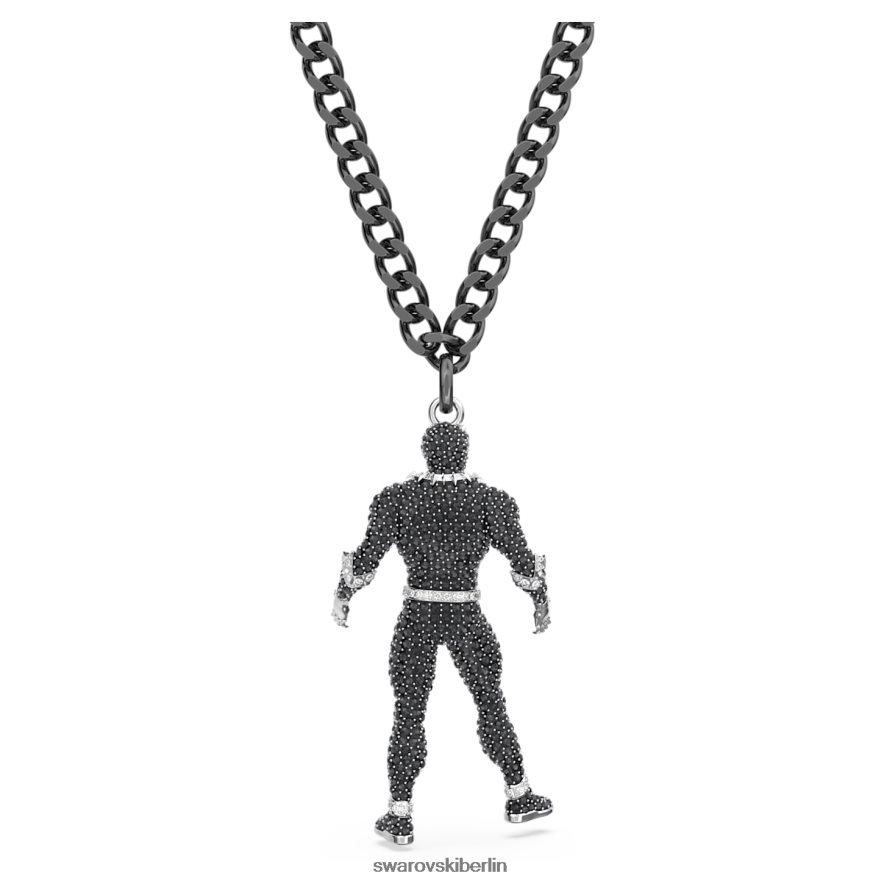 Swarovski Wunderbare schwarze Panther-Halskette Black Panther, schwarz, rutheniumbeschichtet Schmuck HLT448253