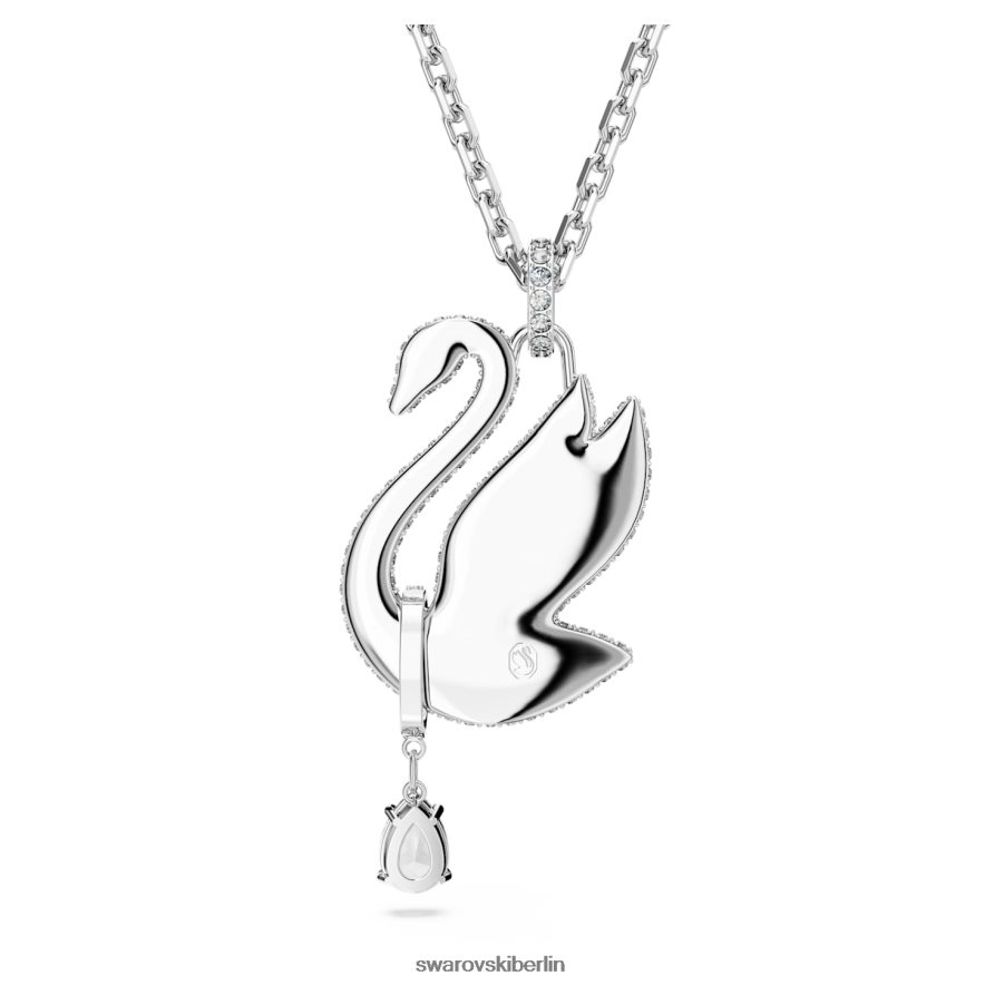 Swarovski ikonische Schwanenhalskette Schwan, weiß, rhodiniert Schmuck HLT448269