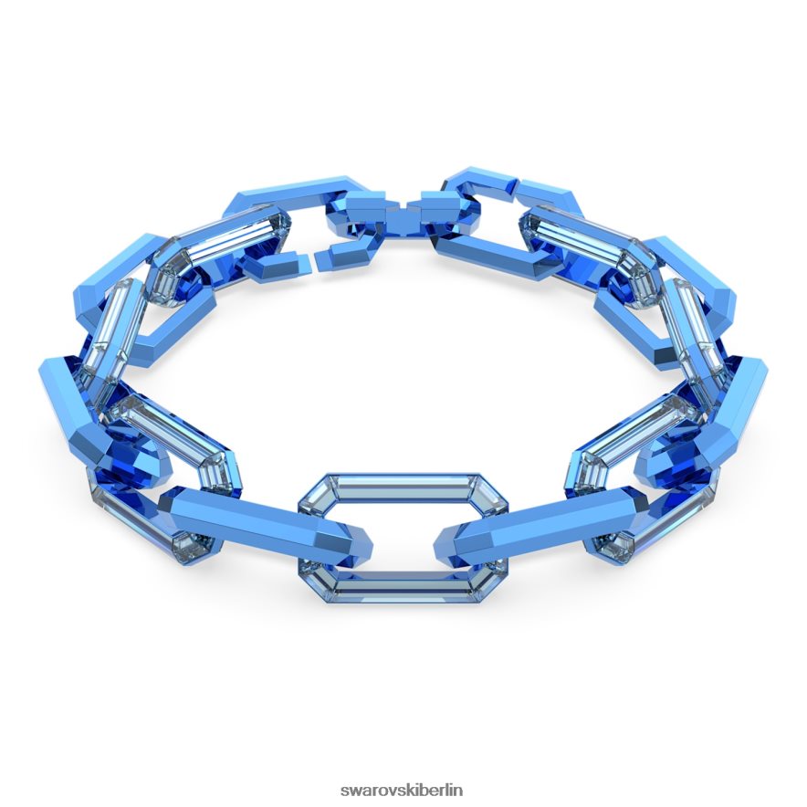 Swarovski leuchtende Halskette Aussage, blau Schmuck HLT448154