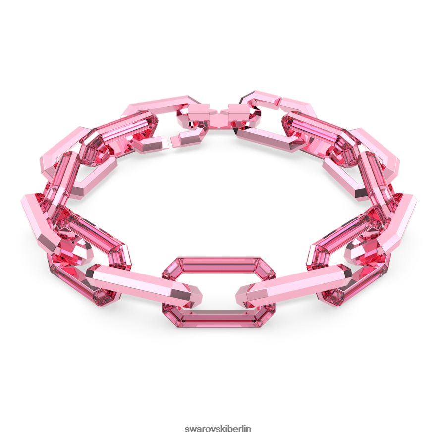 Swarovski leuchtende Halskette Aussage, rosa Schmuck HLT448153