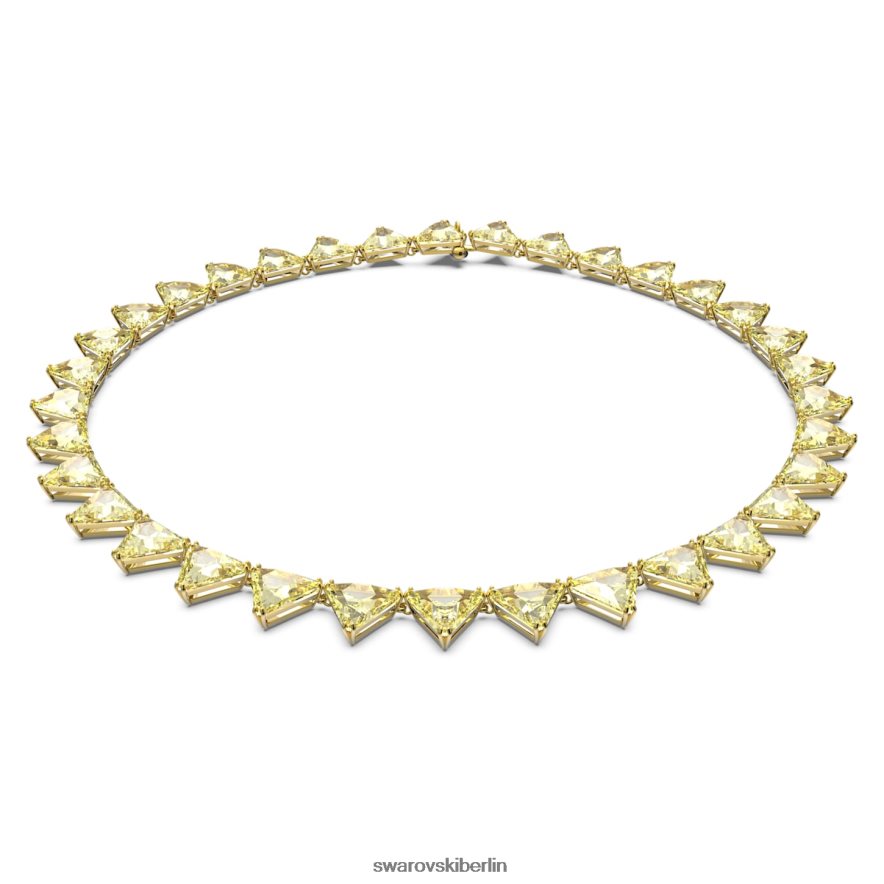 Swarovski ortyx-Halskette Dreiecksschliff, gelb, vergoldet Schmuck HLT448147