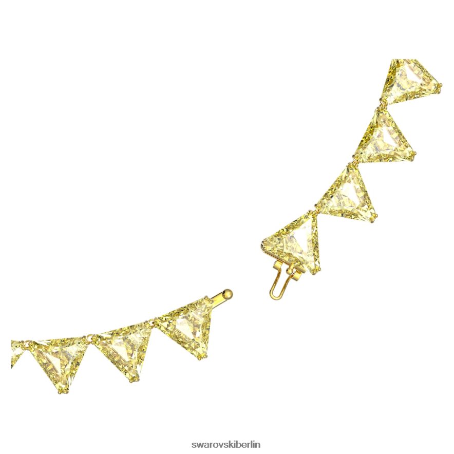 Swarovski ortyx-Halskette Dreiecksschliff, gelb, vergoldet Schmuck HLT448147