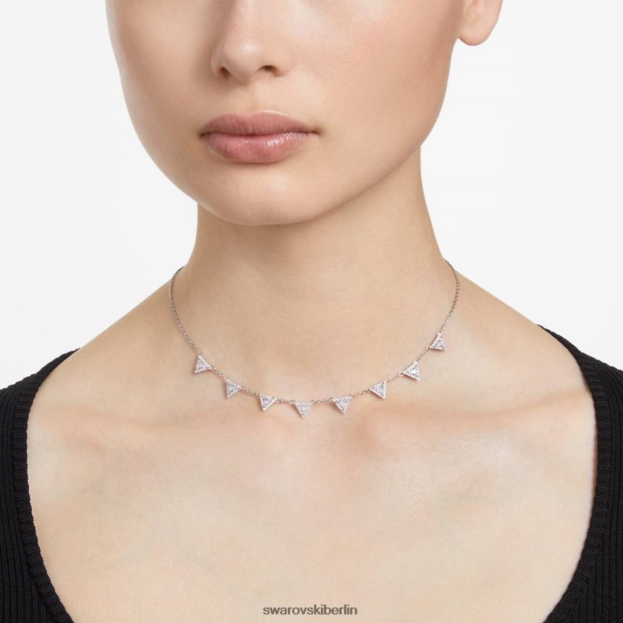Swarovski ortyx-Halskette Dreiecksschliff, weiß, rhodiniert Schmuck HLT44851