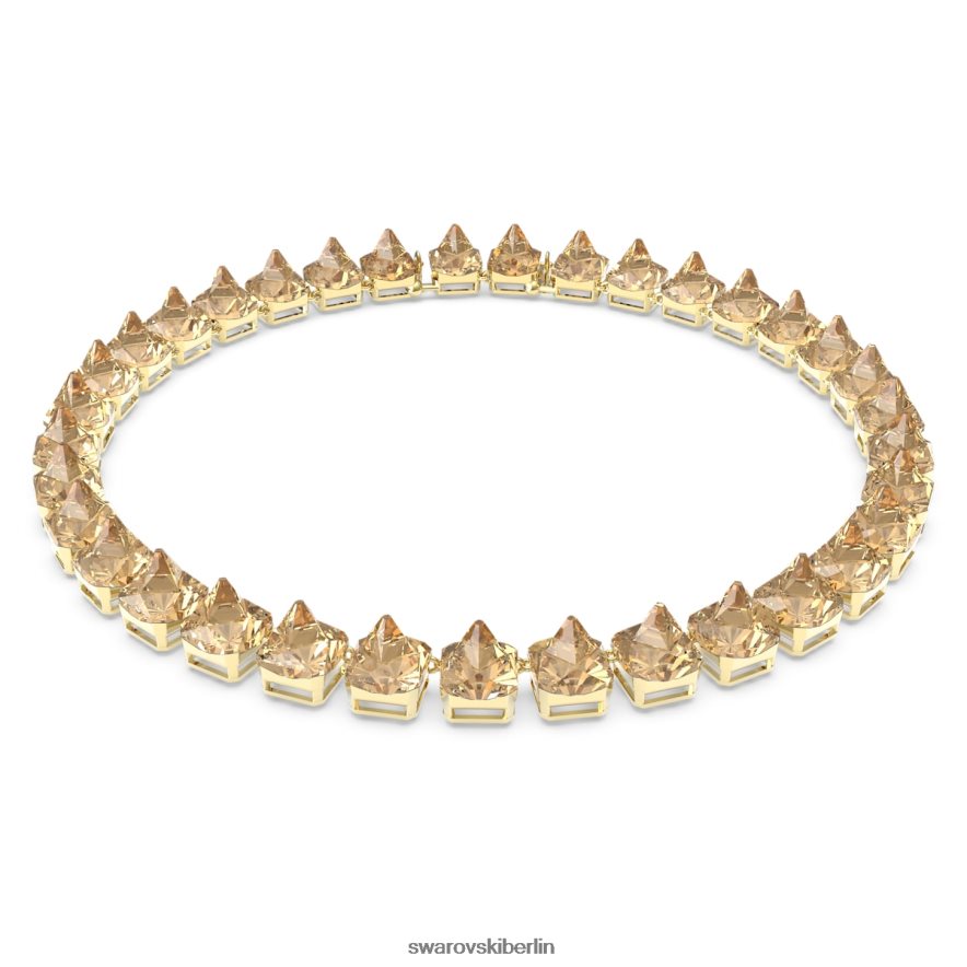 Swarovski ortyx-Halskette Pyramidenschliff, Goldton, vergoldet Schmuck HLT448351