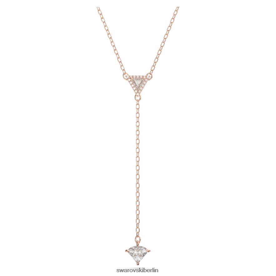 Swarovski ortyx y Halskette Dreiecksschliff, weiß, rosévergoldet Schmuck HLT44853