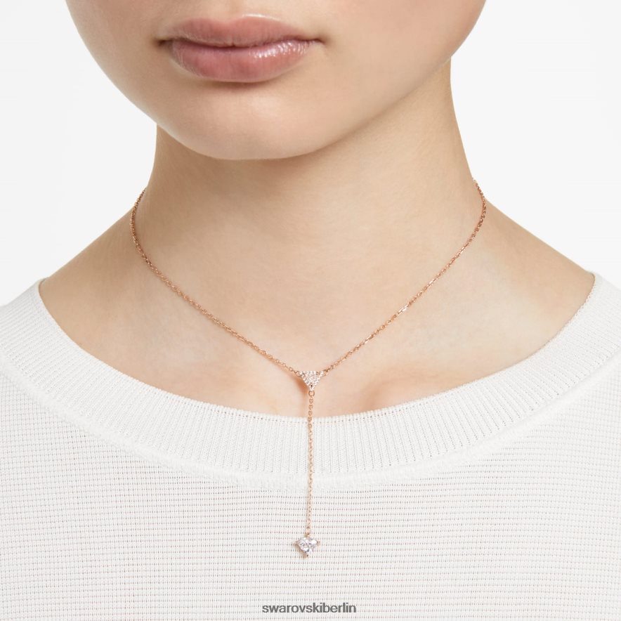 Swarovski ortyx y Halskette Dreiecksschliff, weiß, rosévergoldet Schmuck HLT44853