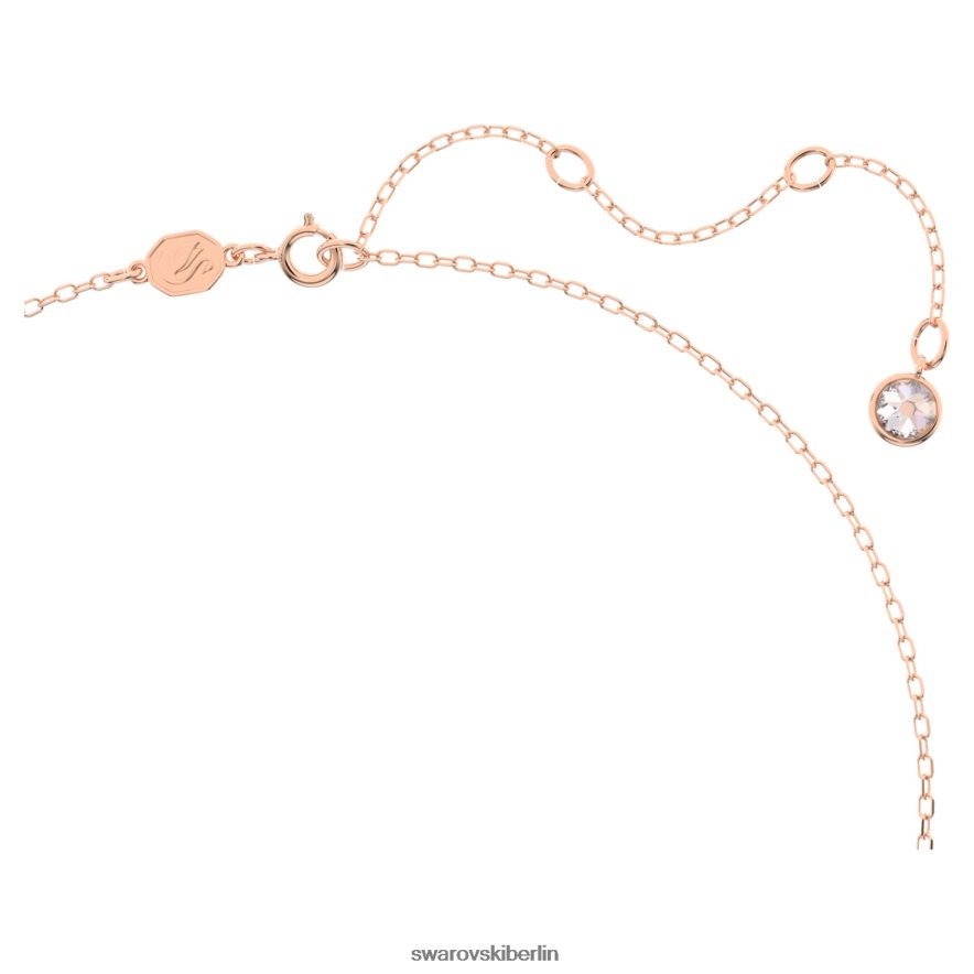 Swarovski ortyx y Halskette Dreiecksschliff, weiß, rosévergoldet Schmuck HLT44853