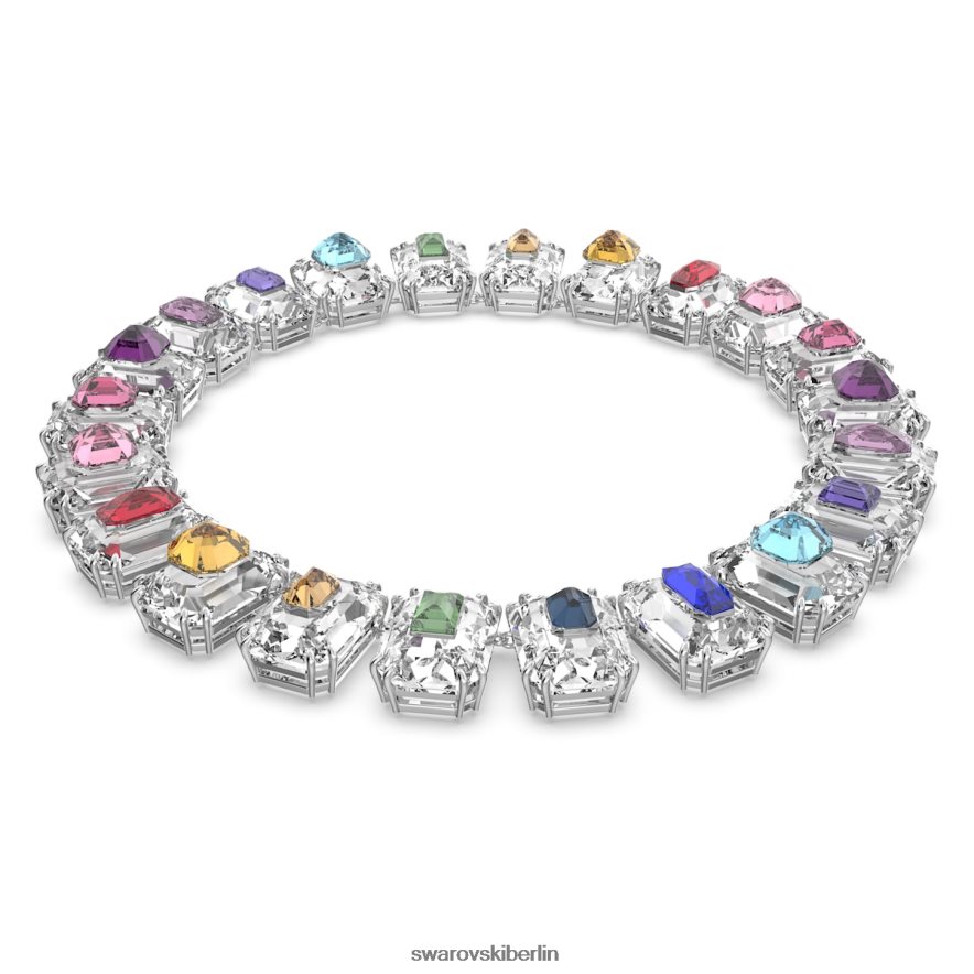 Swarovski Chroma-Halsband übergroße Kristalle, mehrfarbig, rhodiniert Schmuck HLT448370
