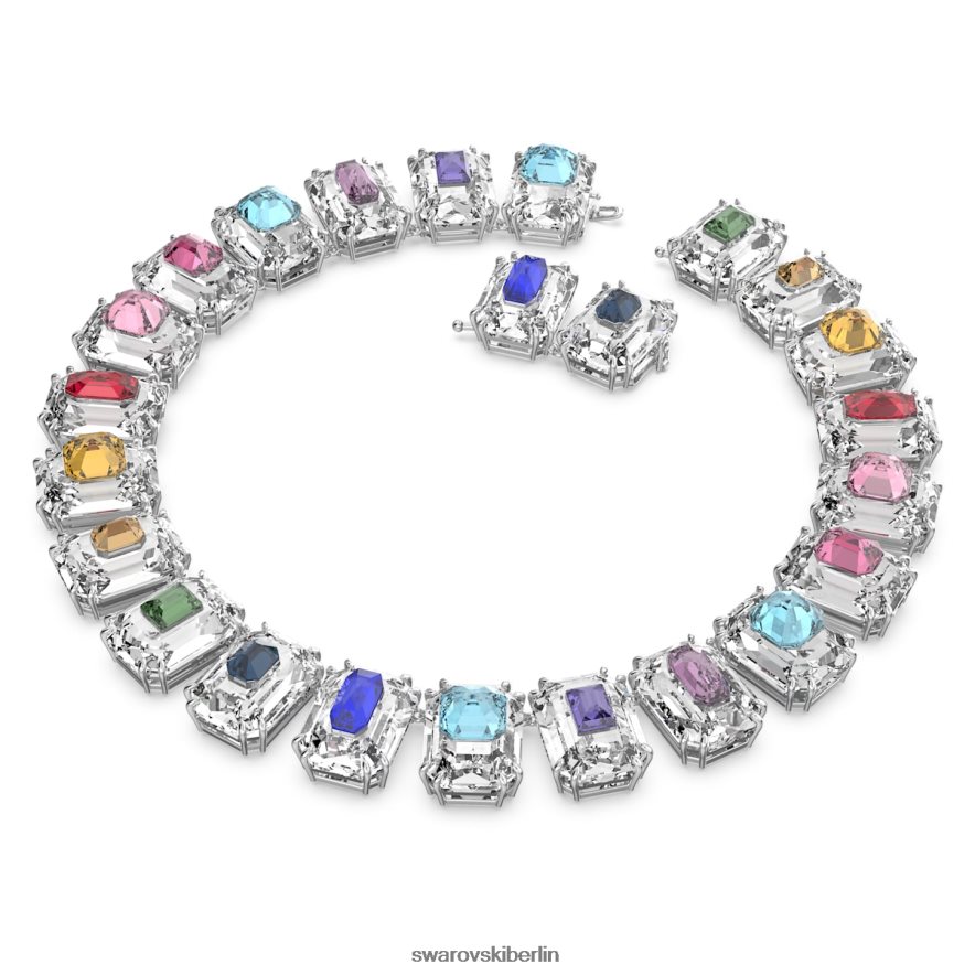 Swarovski Chroma-Halsband übergroße Kristalle, mehrfarbig, rhodiniert Schmuck HLT448370
