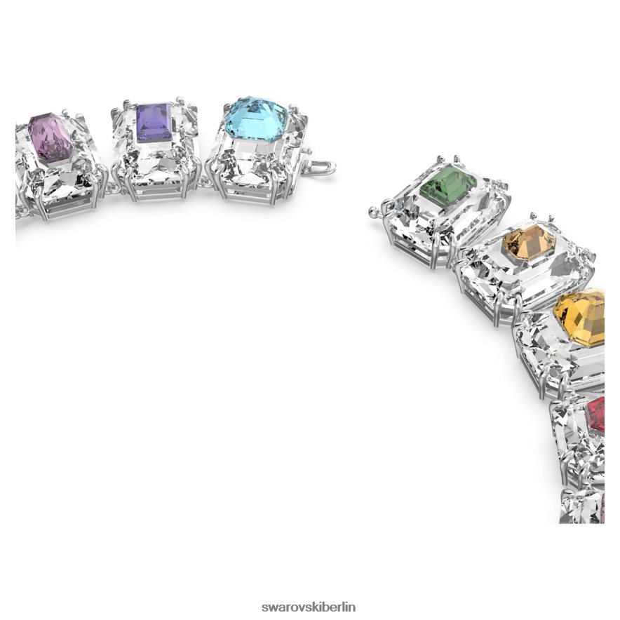 Swarovski Chroma-Halsband übergroße Kristalle, mehrfarbig, rhodiniert Schmuck HLT448370