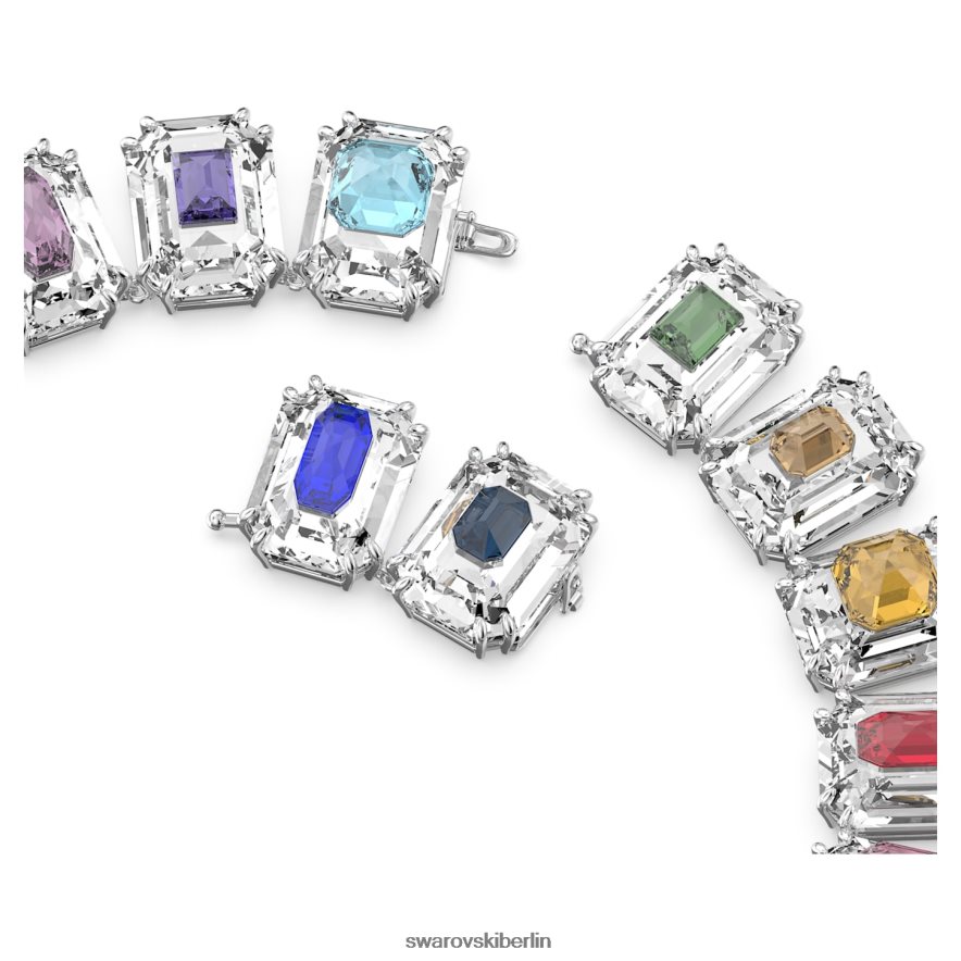 Swarovski Chroma-Halsband übergroße Kristalle, mehrfarbig, rhodiniert Schmuck HLT448370