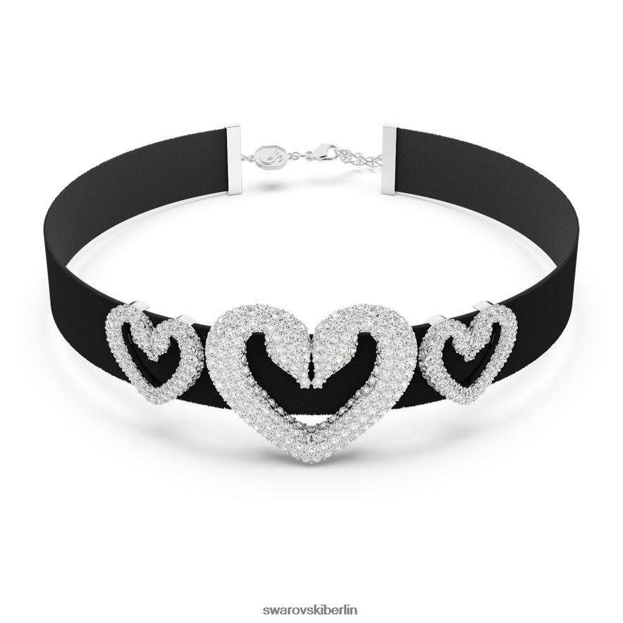 Swarovski Ein Halsband Herz (3), weiß, rhodiniert Schmuck HLT448352