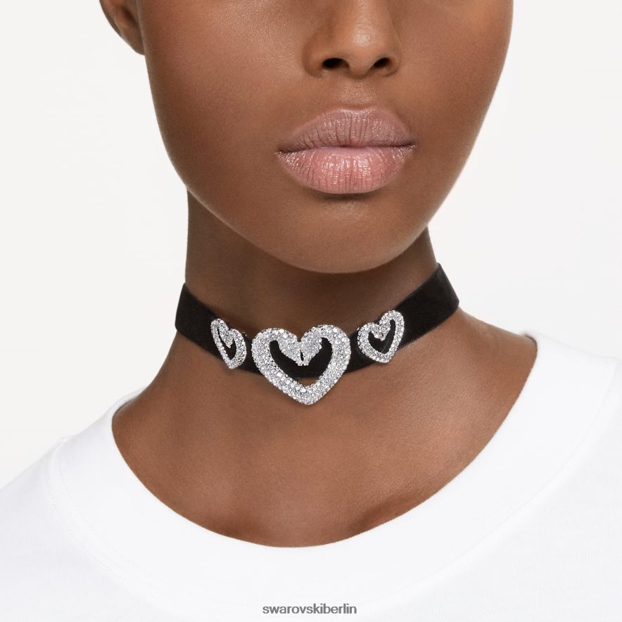 Swarovski Ein Halsband Herz (3), weiß, rhodiniert Schmuck HLT448352