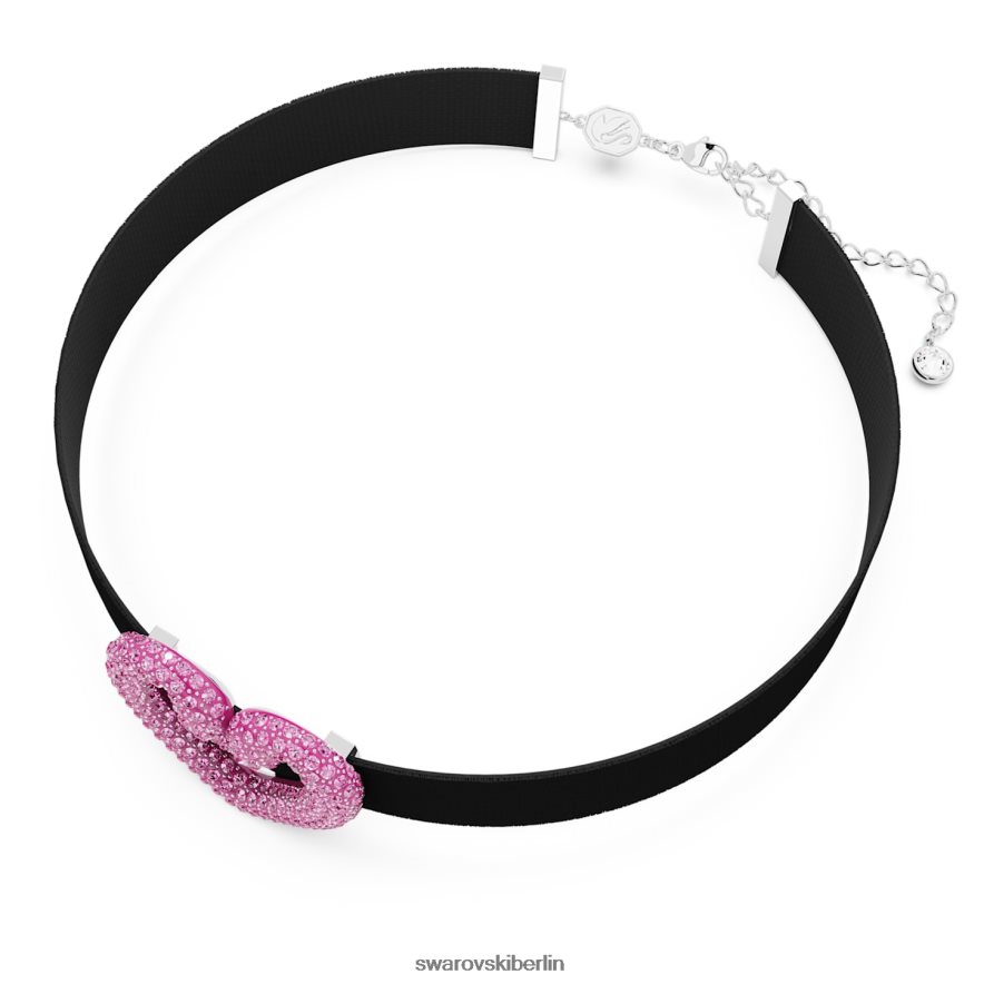 Swarovski Ein Halsband Herz, rosa, rhodiniert Schmuck HLT448357