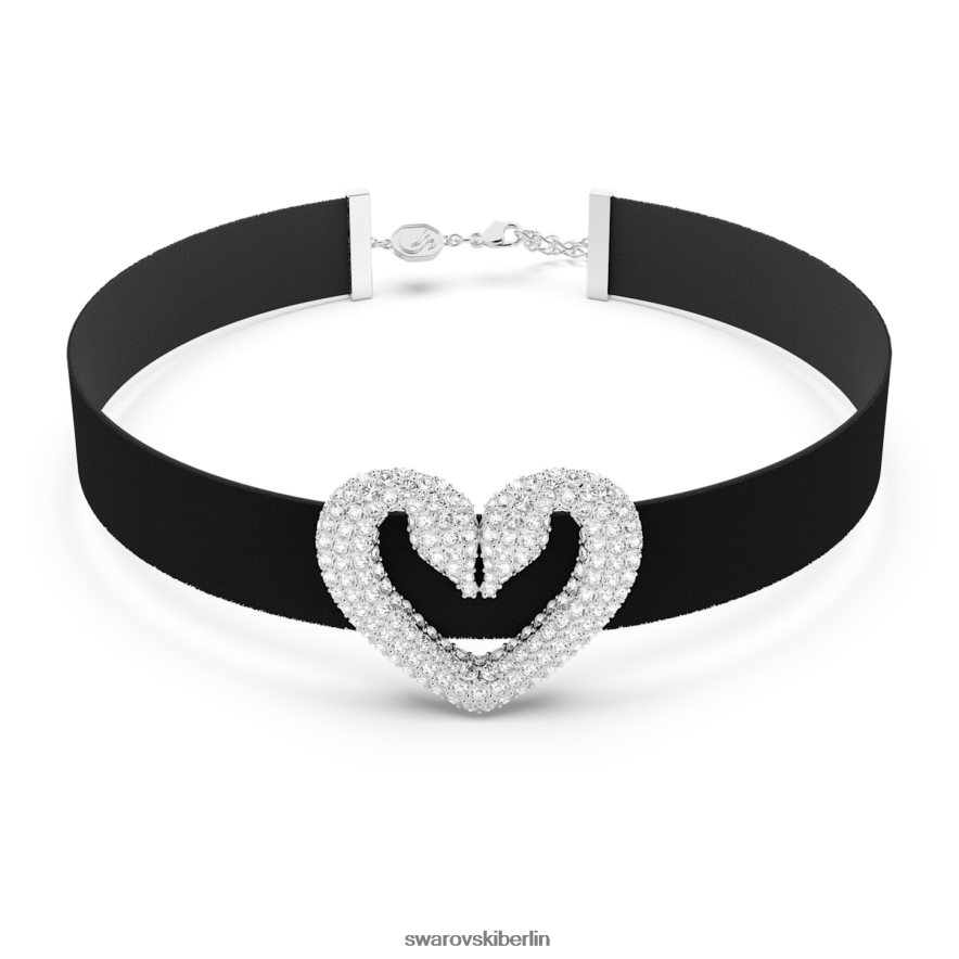 Swarovski Ein Halsband Herz, weiß, rhodiniert Schmuck HLT448354