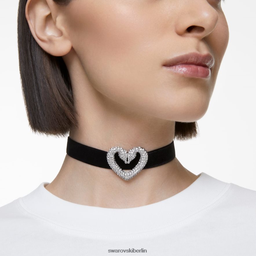 Swarovski Ein Halsband Herz, weiß, rhodiniert Schmuck HLT448354