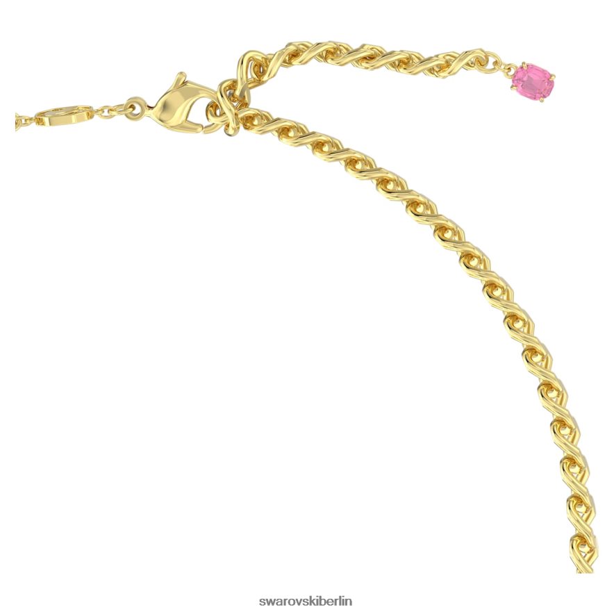 Swarovski Florere-Halsband Blume, mehrfarbig, vergoldet Schmuck HLT448364