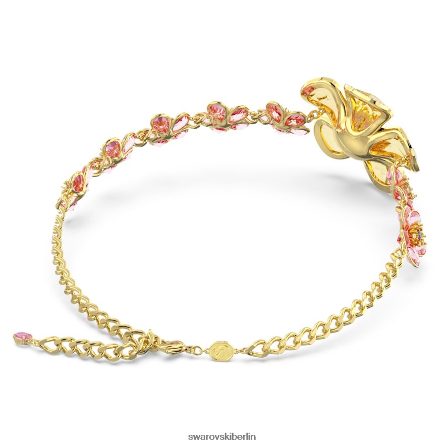 Swarovski Florere-Halsband Blume, mehrfarbig, vergoldet Schmuck HLT448364