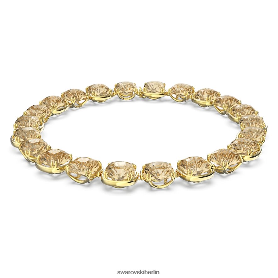 Swarovski Harmonia-Halsband Kissenschliff, Goldton, vergoldet Schmuck HLT448343