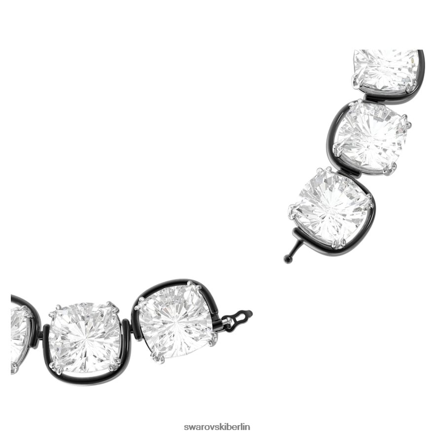 Swarovski Harmonia-Halsband Kissenschnitt, weiß, Metallmix-Finish Schmuck HLT448346