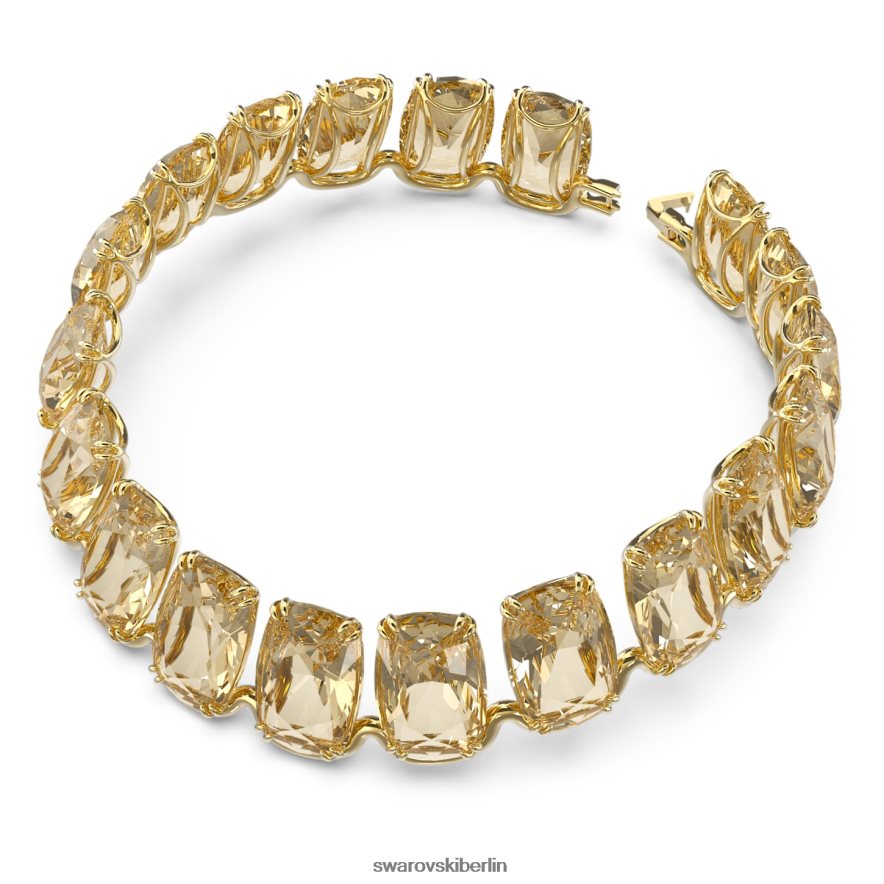 Swarovski Harmonia-Halsband Übergroße schwebende Kristalle, Goldton, vergoldet Schmuck HLT448360