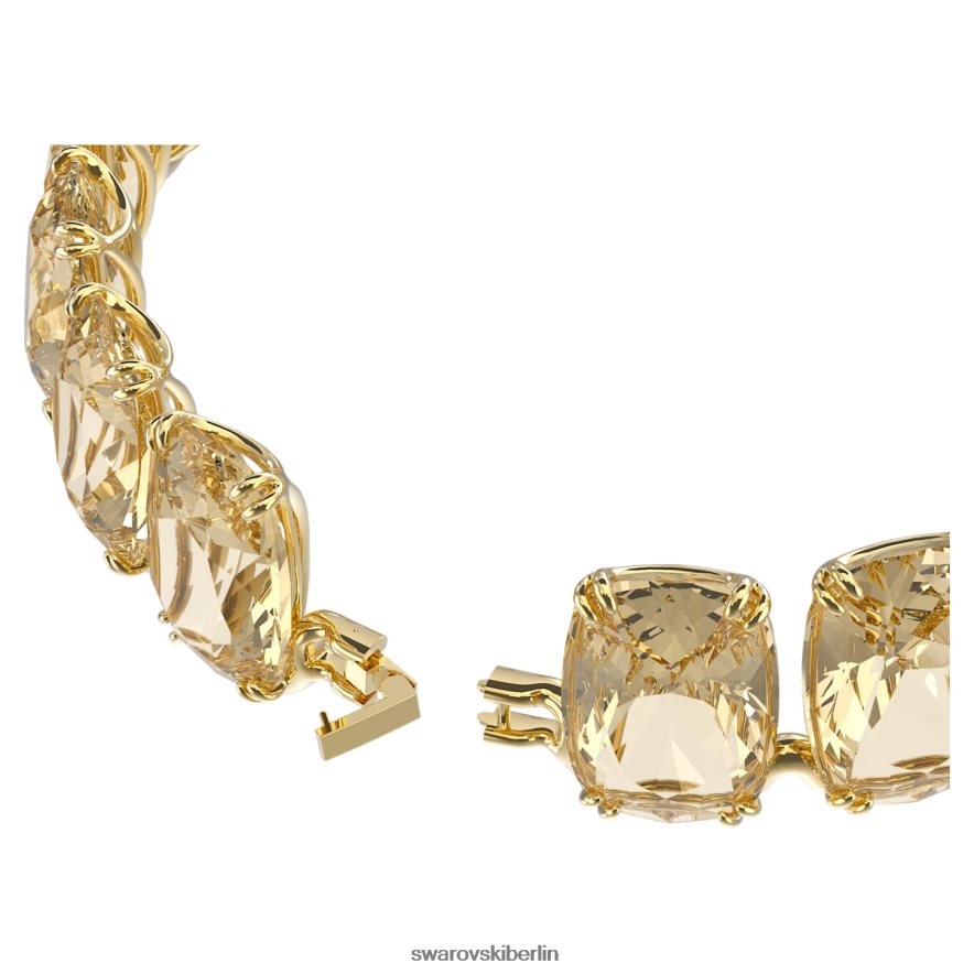 Swarovski Harmonia-Halsband Übergroße schwebende Kristalle, Goldton, vergoldet Schmuck HLT448360