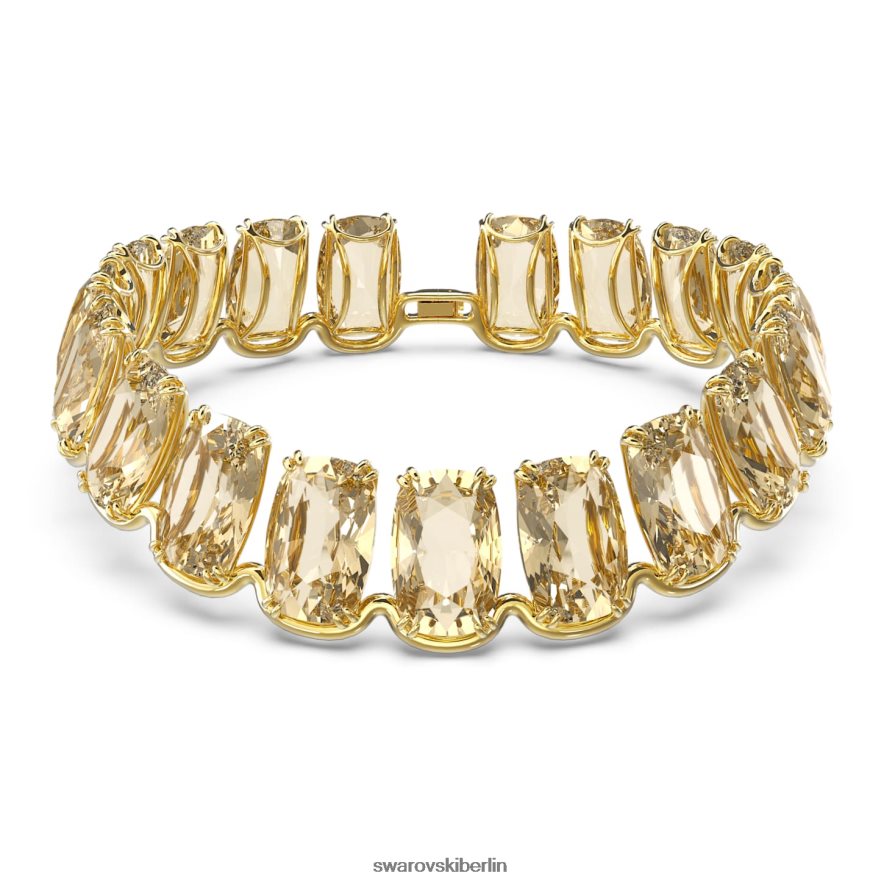 Swarovski Harmonia-Halsband Übergroße schwebende Kristalle, Goldton, vergoldet Schmuck HLT448361