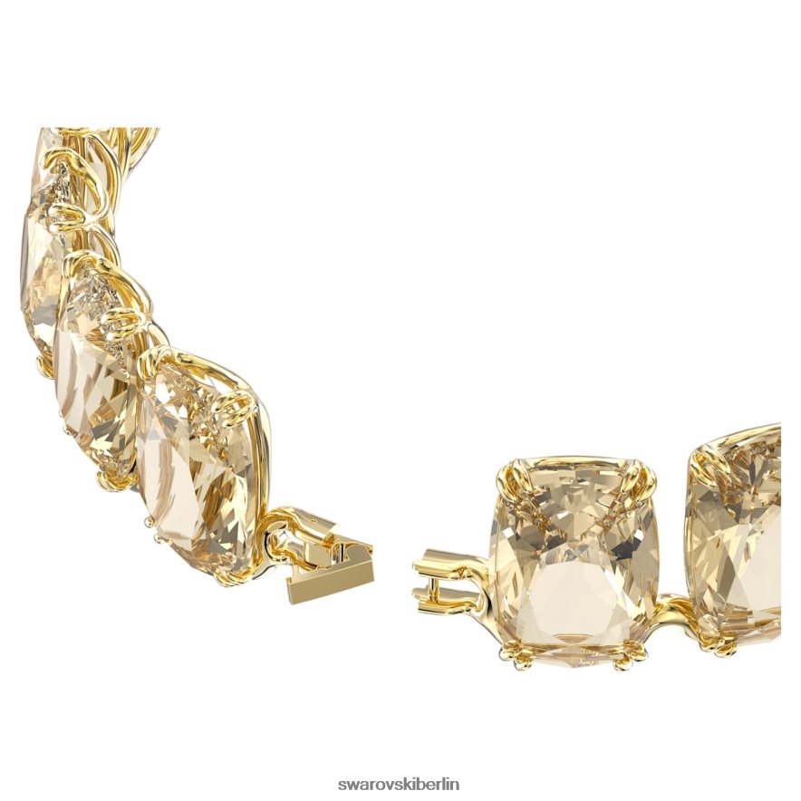 Swarovski Harmonia-Halsband Übergroße schwebende Kristalle, Goldton, vergoldet Schmuck HLT448361