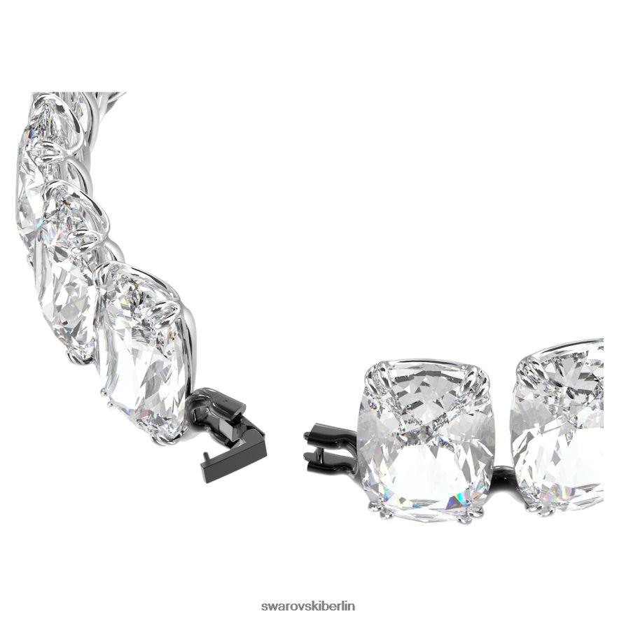 Swarovski Harmonia-Halsband Übergroße schwebende Kristalle, weiß, Metallmix-Finish Schmuck HLT448347