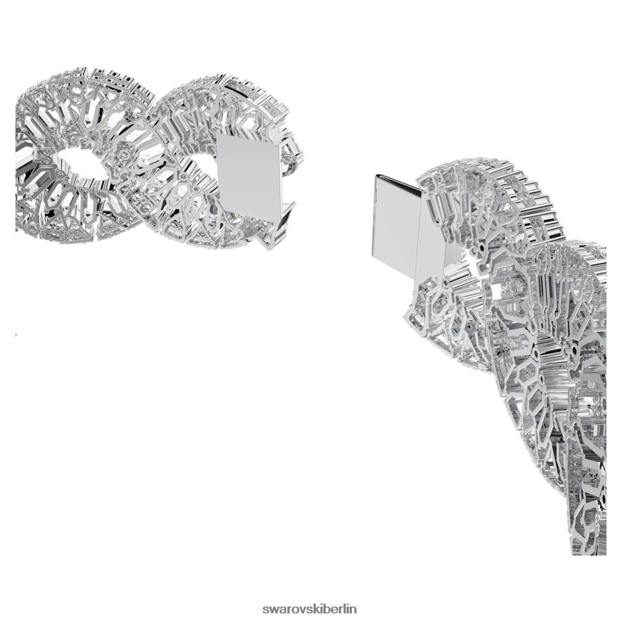 Swarovski Hyperbel-Halsband Mischschliffe, Welle, weiß, rhodiniert Schmuck HLT448349