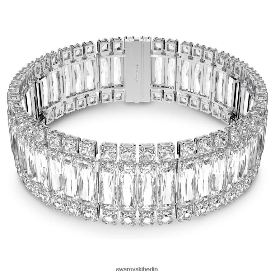 Swarovski Hyperbel-Halsband rechteckiger Schliff, weiß, rhodiniert Schmuck HLT448350