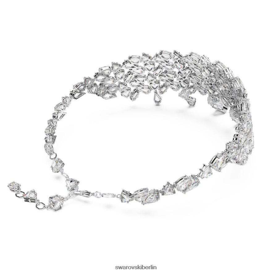 Swarovski Mesmera-Halsband Mischschliffe, weiß, rhodiniert Schmuck HLT448358