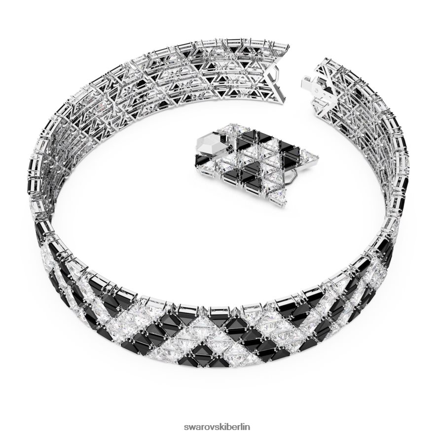 Swarovski Ortyx-Halsband Dreiecksschliff, schwarz, rhodiniert Schmuck HLT448359