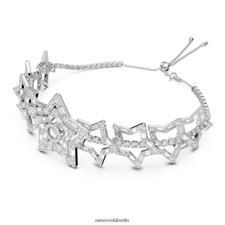 Swarovski Stella-Halsband Stern, weiß, rhodiniert Schmuck HLT448348