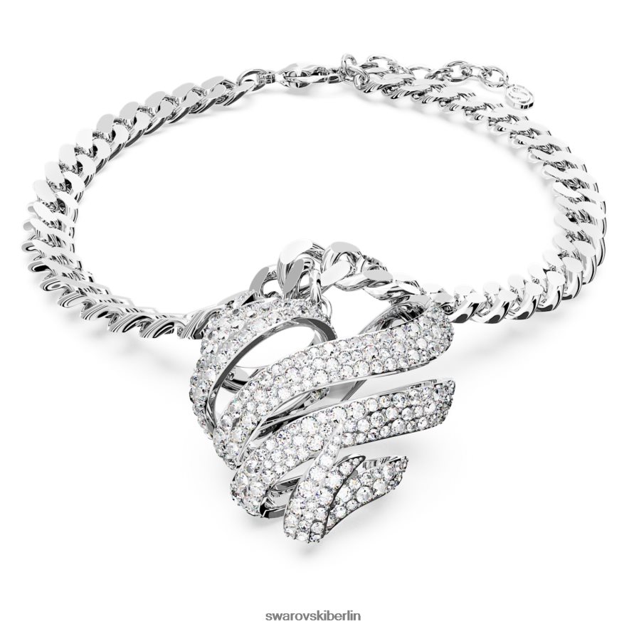 Swarovski Volta-Halsband Herz, weiß, rhodiniert Schmuck HLT448369