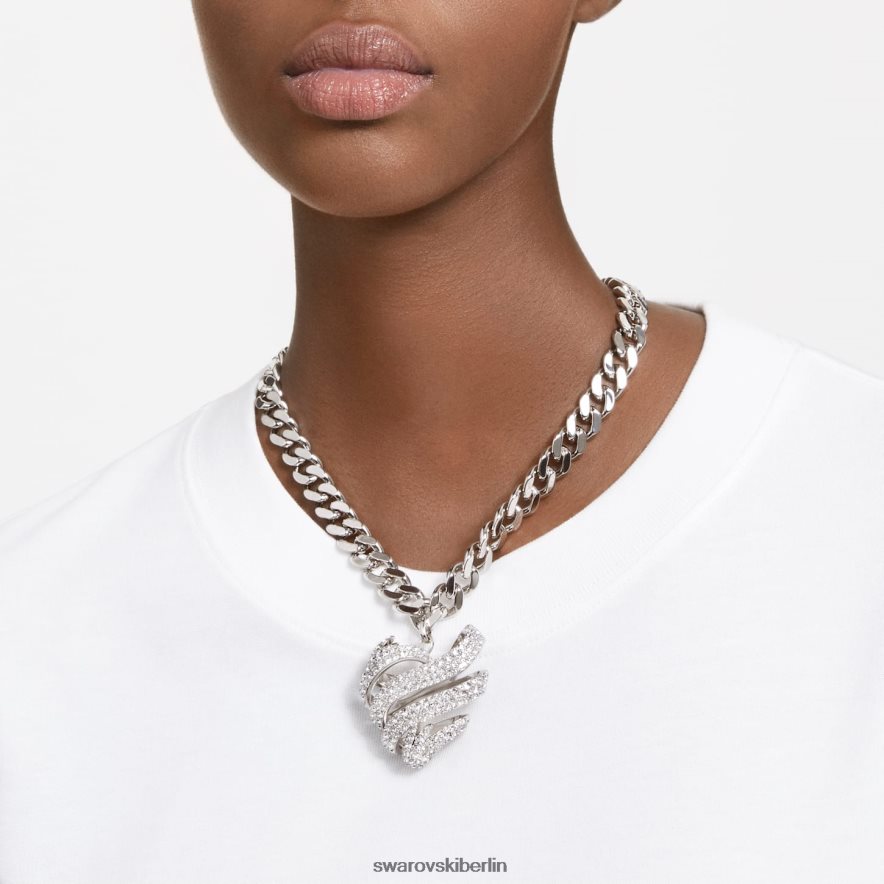 Swarovski Volta-Halsband Herz, weiß, rhodiniert Schmuck HLT448369