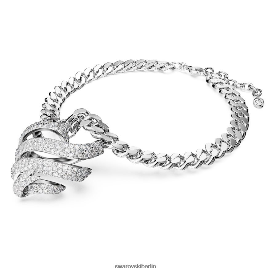 Swarovski Volta-Halsband Herz, weiß, rhodiniert Schmuck HLT448369