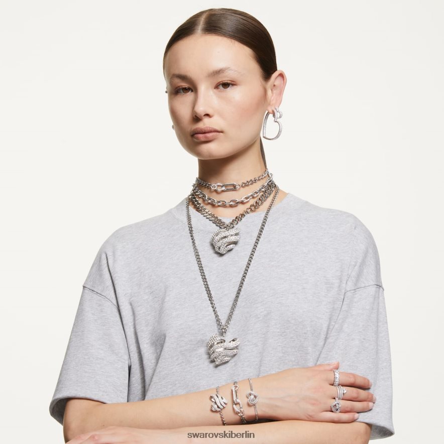 Swarovski Volta-Halsband Herz, weiß, rhodiniert Schmuck HLT448369