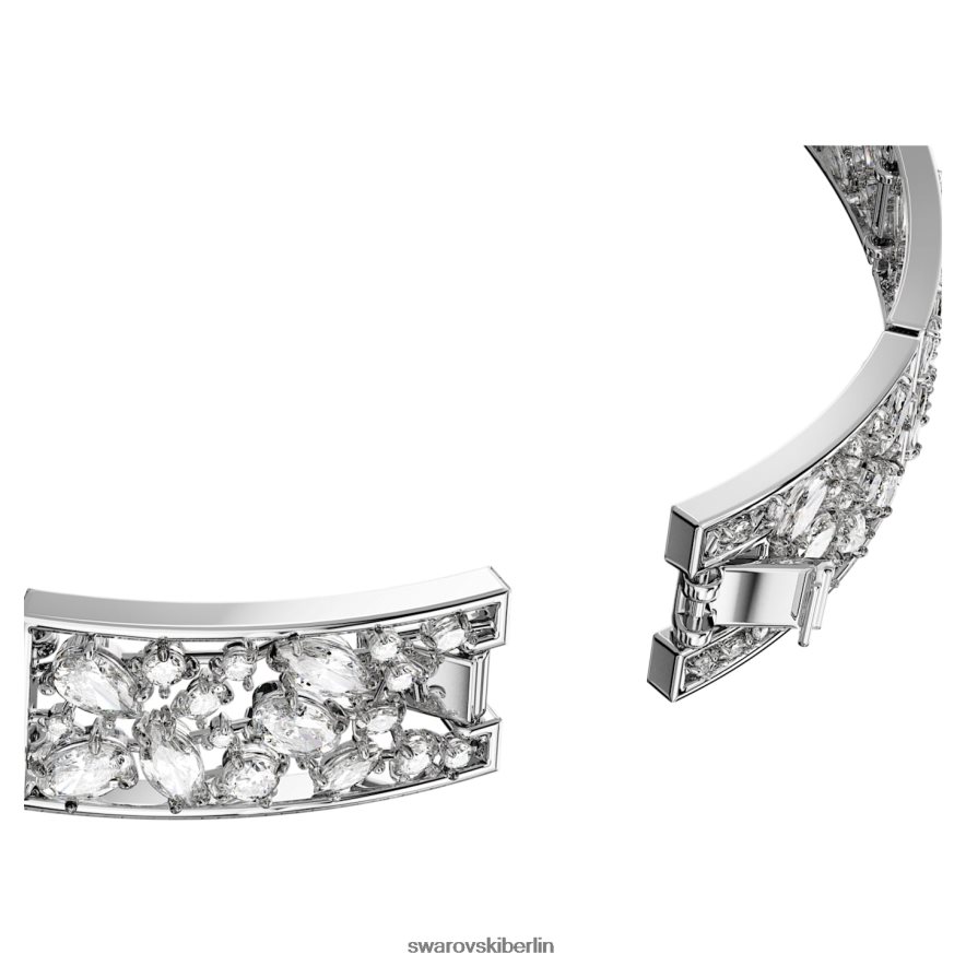 Swarovski Volta-Halsband Schleife, weiß, rhodiniert Schmuck HLT448367