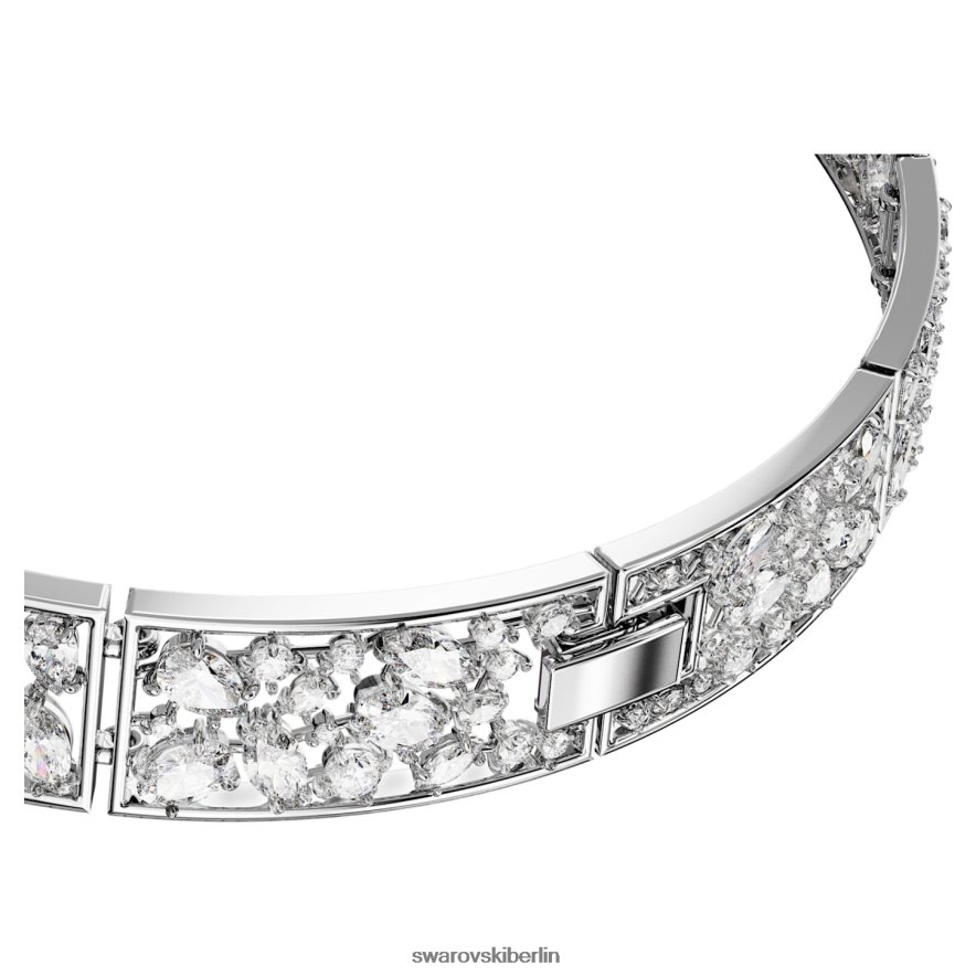 Swarovski Volta-Halsband Schleife, weiß, rhodiniert Schmuck HLT448367