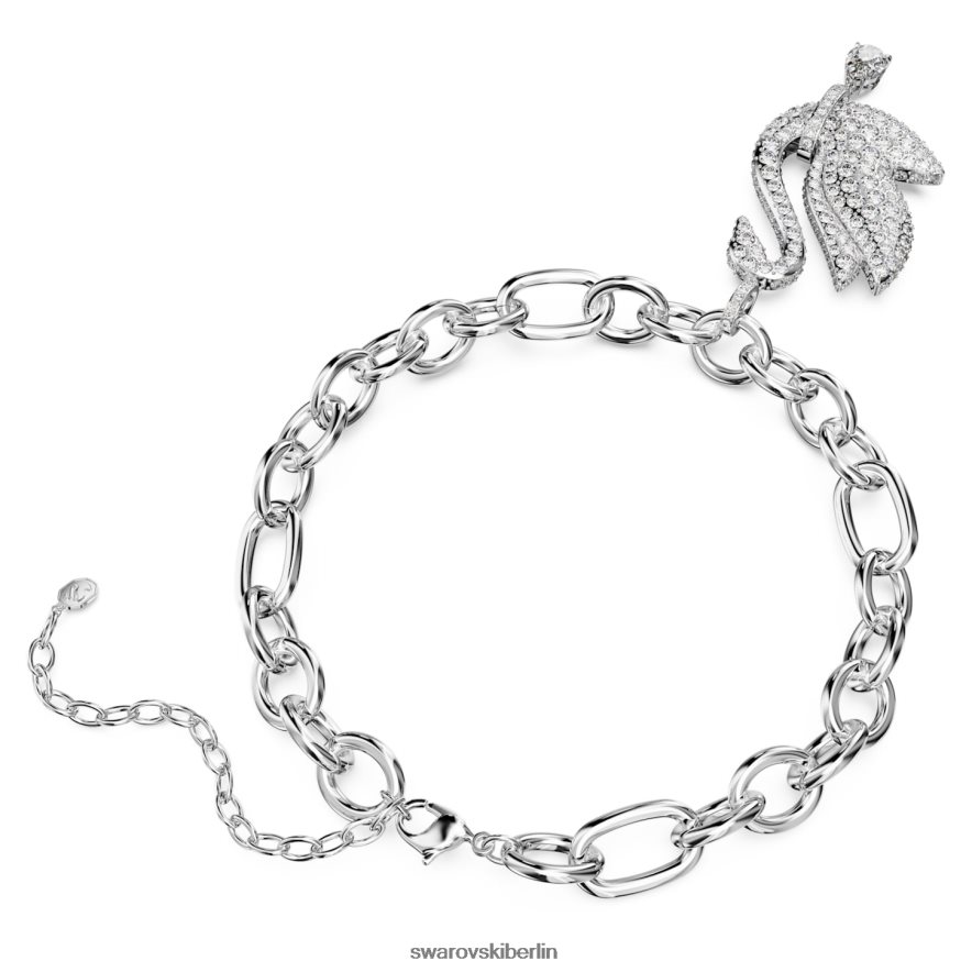 Swarovski ikonisches Schwanenhalsband Schwan, weiß, rhodiniert Schmuck HLT448363